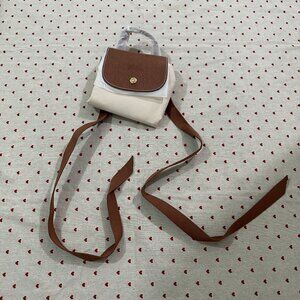 Longchamp Foldable Pink Backpack